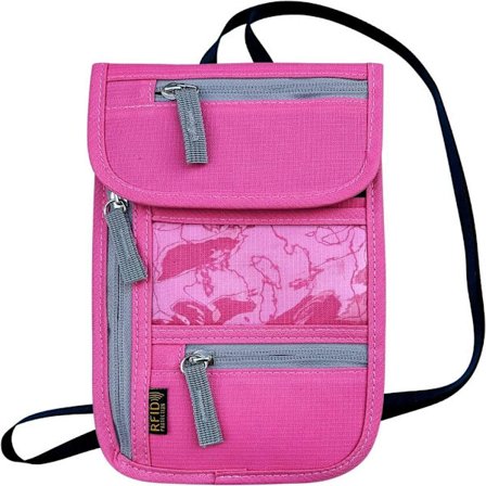 Passhållare Halspåse Passväska ROSE RED - spot sales