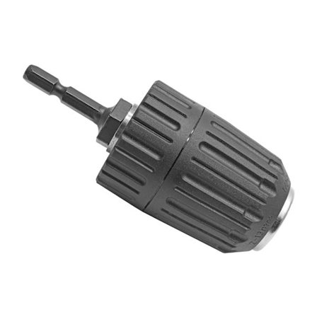 1/2" Nyckellös Borrchuck Adapter - 1/4" Hex Skaft, 2-13mm Kapacitet, 1/2-20UNF Fäste för Slagskruvdragare