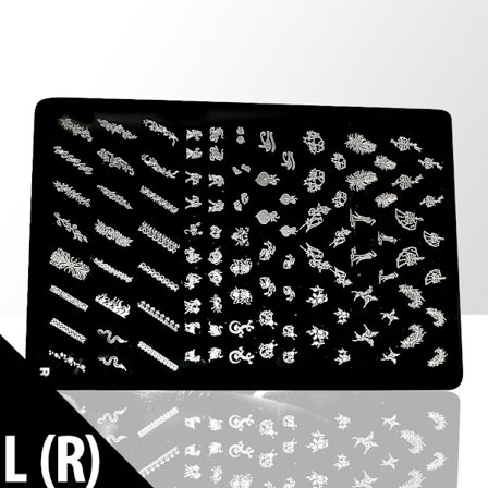 Leimauslevy - Kynsikoristeet - L - Suorakulmio