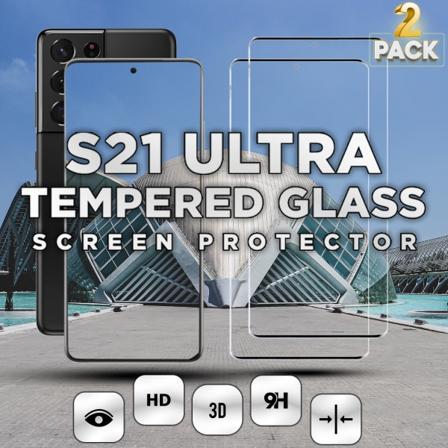 2-pack Samsung Galaxy S21 Ultra - Härdat Glas 9h-super Kvalitet