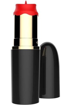Kjøp Lipstick Vibrator With Stimulating Tongue - Klitorissimulator | God pris