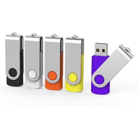 5-pakning 64 GB USB-minnepinne 64 GB Flash Drive Thumb Drive Rotatin
