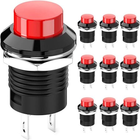 10 kpl Painonappikytkin Hetkellinen Mini