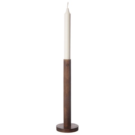 Ernst Lysestage i træ mørkebrun, 25 cm | KitchenOne