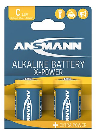 ANSMANN Batteri Alkaline C 2pk XPOWER