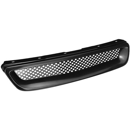 ABS Svart Bil Stötfångare Huv Galler Grill Kåpa Trim för EK DX LX Typ R 1996 1997 1998