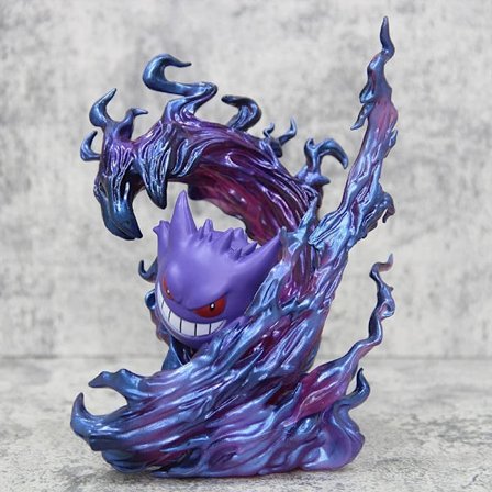 19 cm Pokemon Gengar Figur, Anime Action Model Samlerobjekt Statue til Udstilling, Halloween Julefødselsdagsgave