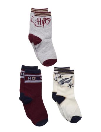3 Pack Socks Patterned Harry Potter