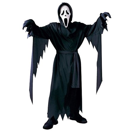 Skummel Scream Ghost Face Cosplay Kostyme Barn Halloweenfest Fint Antrekk For Gutter Og Jenter