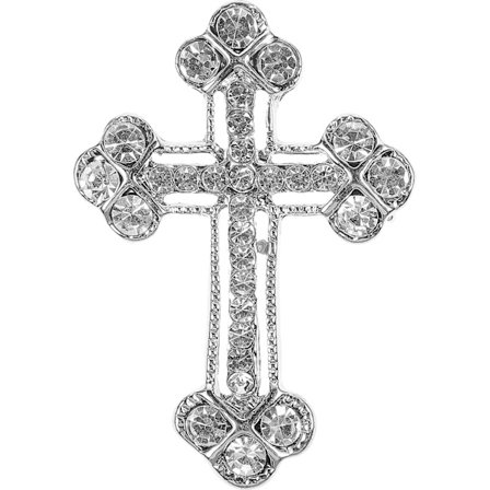 Rhinestone Smykker Kvinner Brosje Kors Brosje Brosje Pin Kvinner Brystpin Smykker Tilbehør