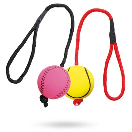 Flytende Myk Gummiball med Tau - Aktivitetsleker, Myke leketøy, Apportering, Tygg & Tøyleker på doggie.no
