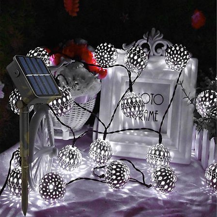 Solcelled Marokkanske Lyslenker Globe Feelyss 8 Moduser