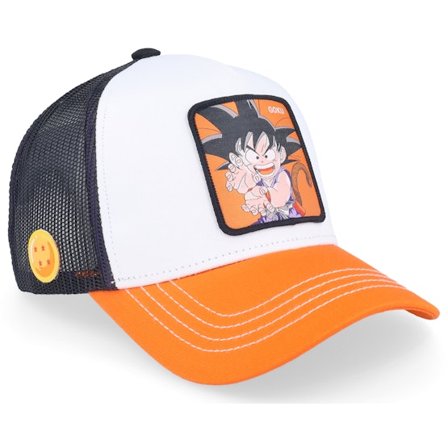 Capslab - Wit trucker Cap - Dragon Ball Goku White/Orange/Black Capslab @ Hatstore