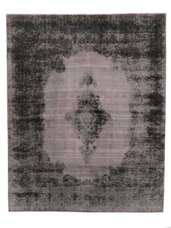 Hand Knotted Vintage Heritage Rug 308X383 Vintage Wool Black/Brown Large