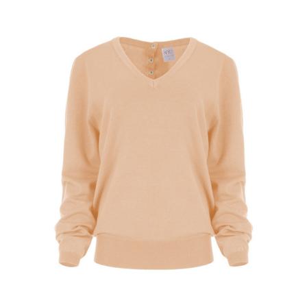 Maicazz Trui V-Hals Beritt Fa22.70.211 Gold , Beige , Dames , Maat: M