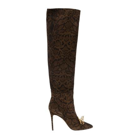 Sophia Webster Mariposa heeled over-the-knee Støvler Brun, Dame, Størrelse: 38 EU