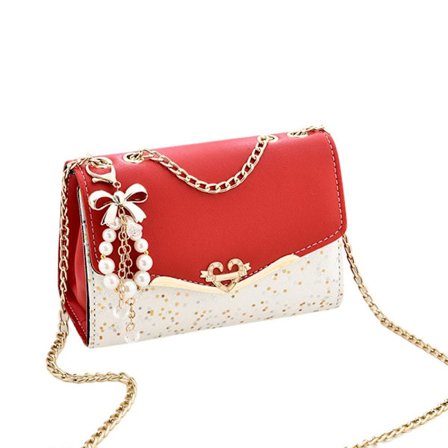 Damväska Fyrkantig väska RÖD