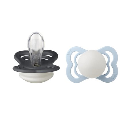 BIBS Pacifier Supreme 2-Pak Silicone Size 1, Børn & Forældre, Sutter, Silikonesutter