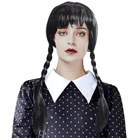 Musta Peruukki Otsatukalla & Leteillä