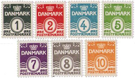 Danmark 1933 - AFA 196-202 - Ubrugt