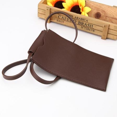 Dam Handväska Shoulder Messenger Koreansk stil kapabel Crossbody Mobiltelefon Myntväska Brown