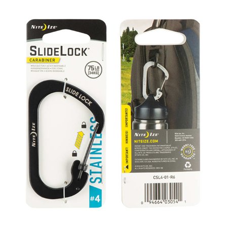 Nite Ize Slidelock Carabiner 4 other equipment Black OneSize