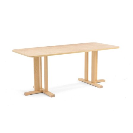 Bord KUPOL, 1800x800x720 mm, lyddæmpende linoleum, beige