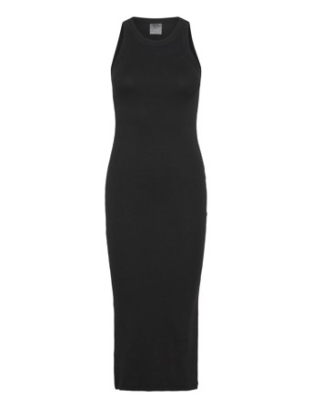 Ease Ribbed Tank Dress Black Aim ́n