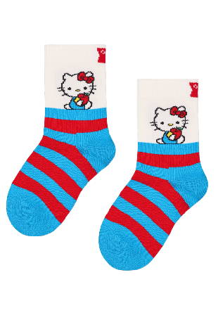 Happy Socks Kids Hello Kitty Stripes Sock Strumpor Unisex Blå 4-6Y