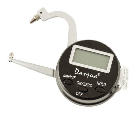 Dasqua 495162 Tykkelsesmåler 0-25 mm, digital, måledybde 35 mm, Måleinstrumenter