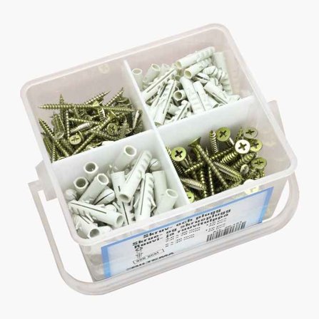 Skruv- och pluggsats 320 delar