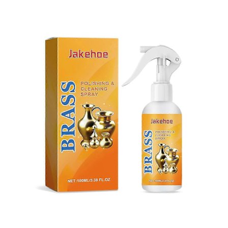 Messing Poleringsspray - Skånsom, hurtigtvirkende rengøringsmiddel til skinnende, strålende messing - 100 ml