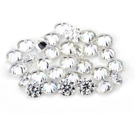 1.0 Carat Per Pakke Små Størrelser Fra 0.7mm Til 3.0mm Løse Moissanite Ædelsten D Farveløs Vvs1 Excellent Rundt Snit Til Brugerdefinerede 