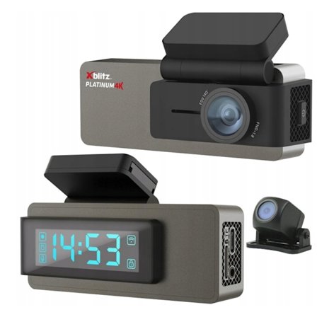 Xblitz Platinum 4K Dashcam med Bakkamera och Wi-Fi