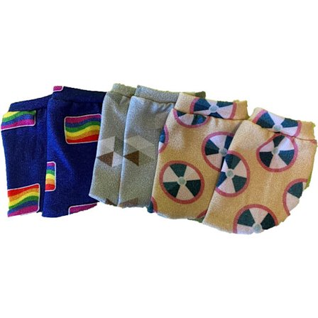 Sockor till Baby Born eller Skrållan, dockkläder