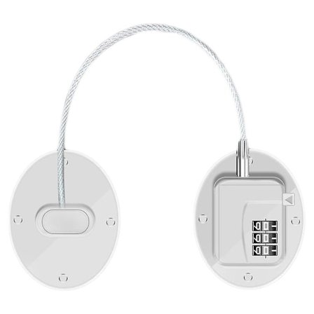 Kombinationslås i stark metall ABS för kylskåp - Fryslås för skåp, fönster och dörr - FQ1