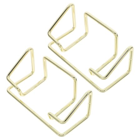 Visningsställ för samlarkort, visitkortshållare i metall, gyllene minimalistisk design för kontorsskrivbordstillbehör 2 st