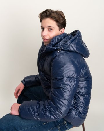 RYVLS Leon Puffer Jacket Shiny Blå Jackor Kille - Kids Brand Store