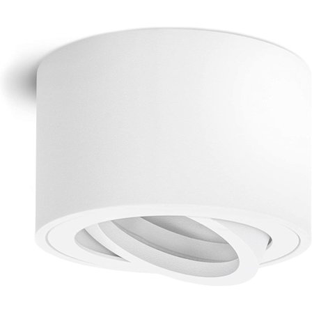 Ultratunn infälld spotlight - riktbar, i matt vit