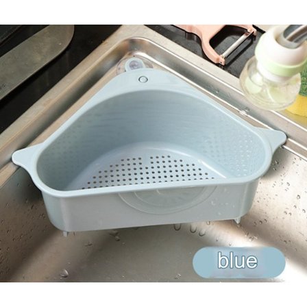 Köksho hörndräneringskorg med sugkopp, grönsaksdiskbänkfilter, vattenställ, diskhon, trasa förvaring, hängande korg