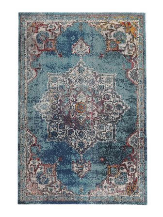 Medallion Balmoral Dark Teal Small Oeko-Tex Rug