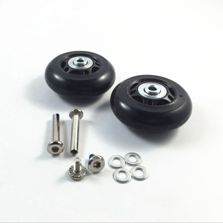 2 stk. bagage reservehjul aksler deluxe 70mm