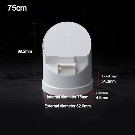 Dreneringsrør Gulvsluk Insektsikkert takdekke 75CM