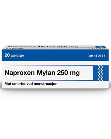 Naproxen Mylan tabletter 250 mg 20 tabletter