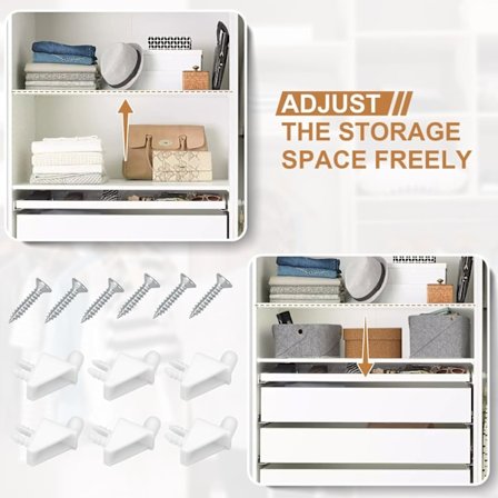 30 stk. 5 mm hvide hyldebærerstifter, egnet til IKEA PAX og BILLY serie hylder og komplette garderobeskabe, kan bruges som reservedele