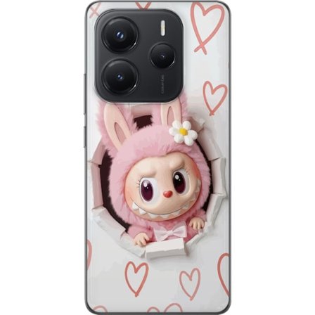Xiaomi Redmi Note 14 5G Gennemsigtig cover Vinyl monsterfigur kawaii udgave samlerdukke