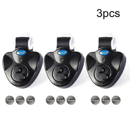 Fiskeri Alarm Fiskebid Alarm Høj Lydklokke Klip På Fiskerstang Fiskeri Elektronisk LED Lys-yuhao