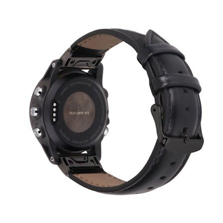 Klockarmband i äkta läder för Garmin Fenix 7S/6S/5S - Snabbkoppling