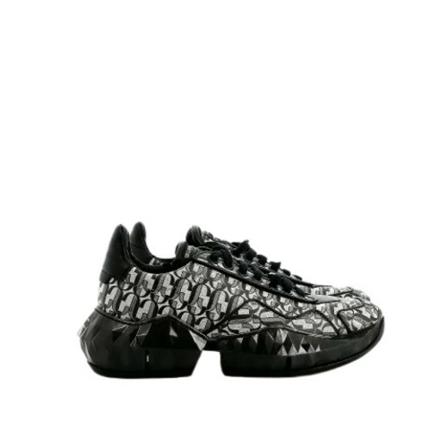 Jimmy Choo Pre-owned Pre-owned Læder sneakers Sort, Dame Vintage Sko, Størrelse: 38 EU
