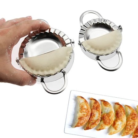 Rustfritt stål Dumplings Verktøy Dumpling Mugg Husholdning Manual Press Kjøkken Konditori Baking Dumpling Maker Tilbehør